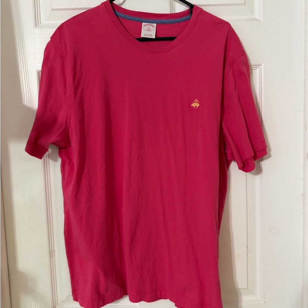 Brooks Brothers Vibrant Pink Short Sleeve Tee